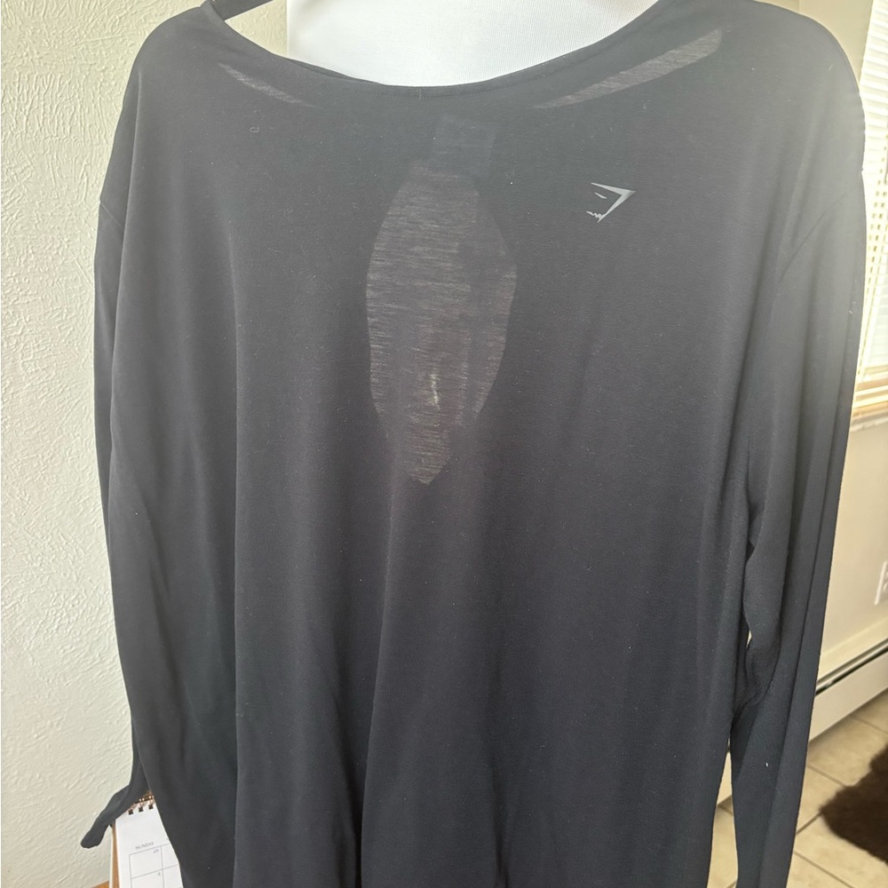 Gymshark Black Long Sleeve Tee for Men